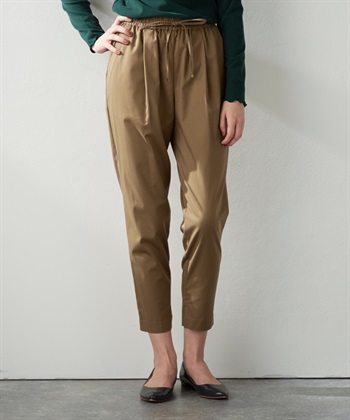 タックテーパードパンツ(モカ-S)