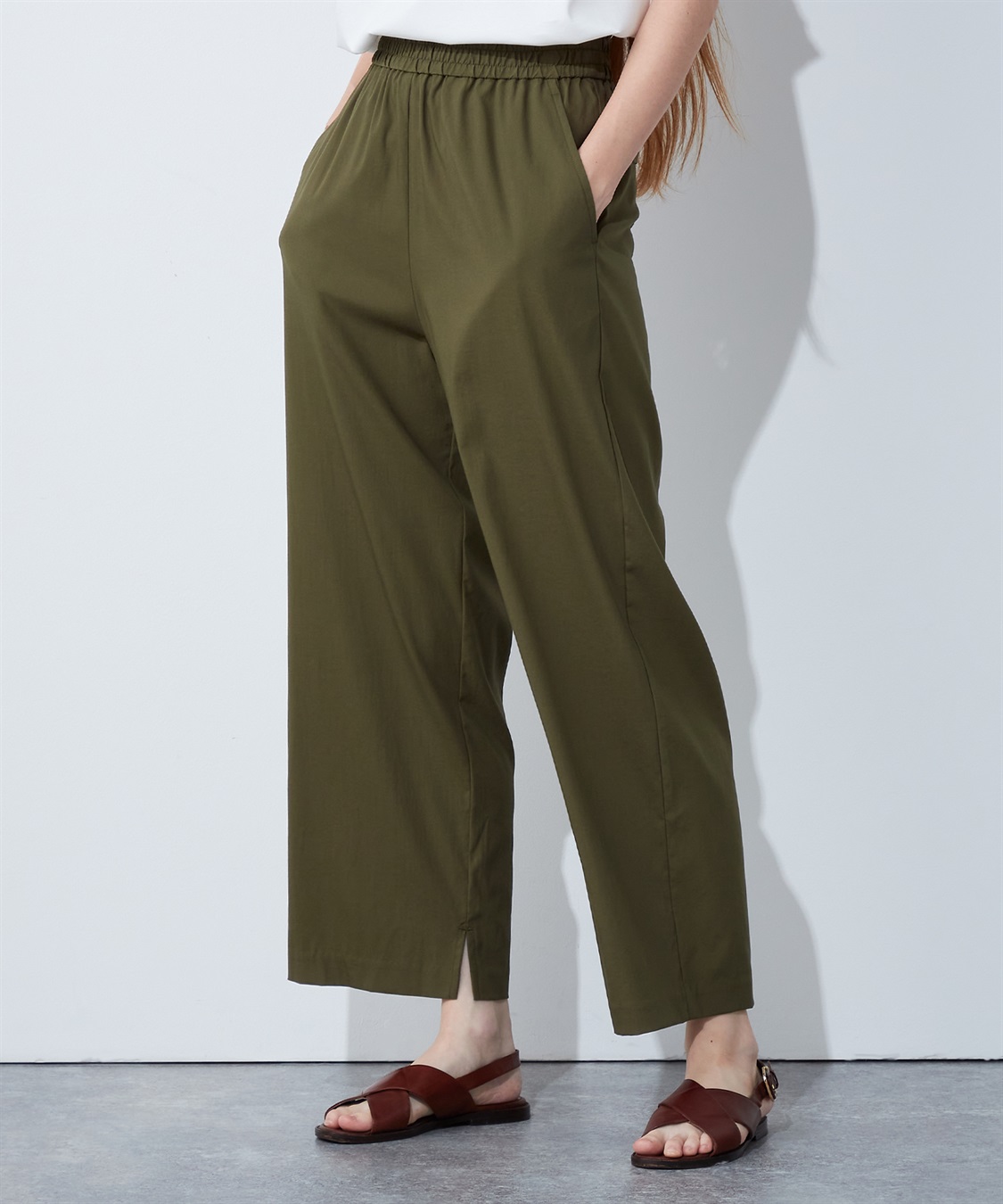 LE SOUK HOLIDAY シャーリングワイドパンツ_main