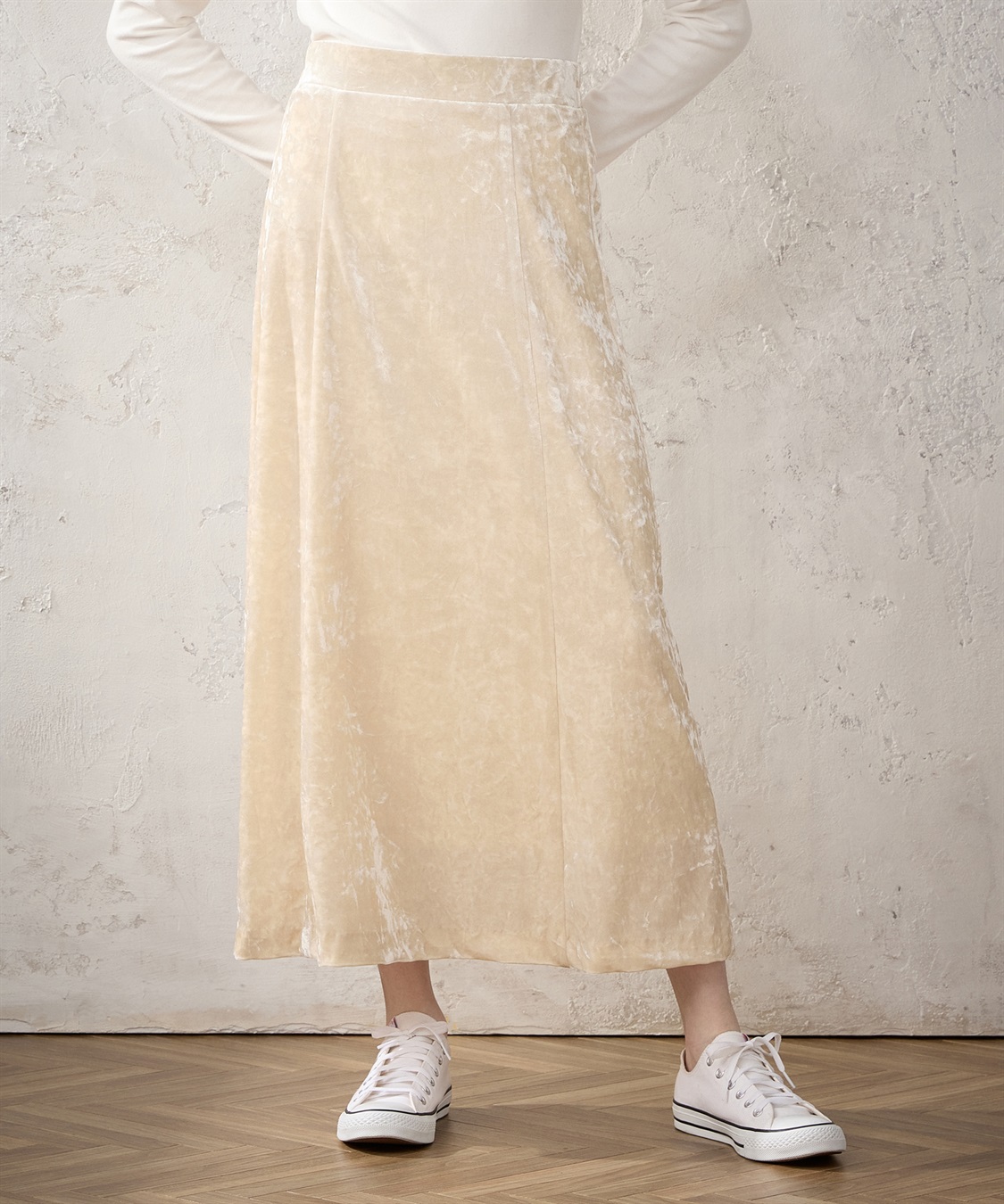 クラッシュベロアスカート LE SOUK HOLIDAY｜クロスプラス公式通販サイト