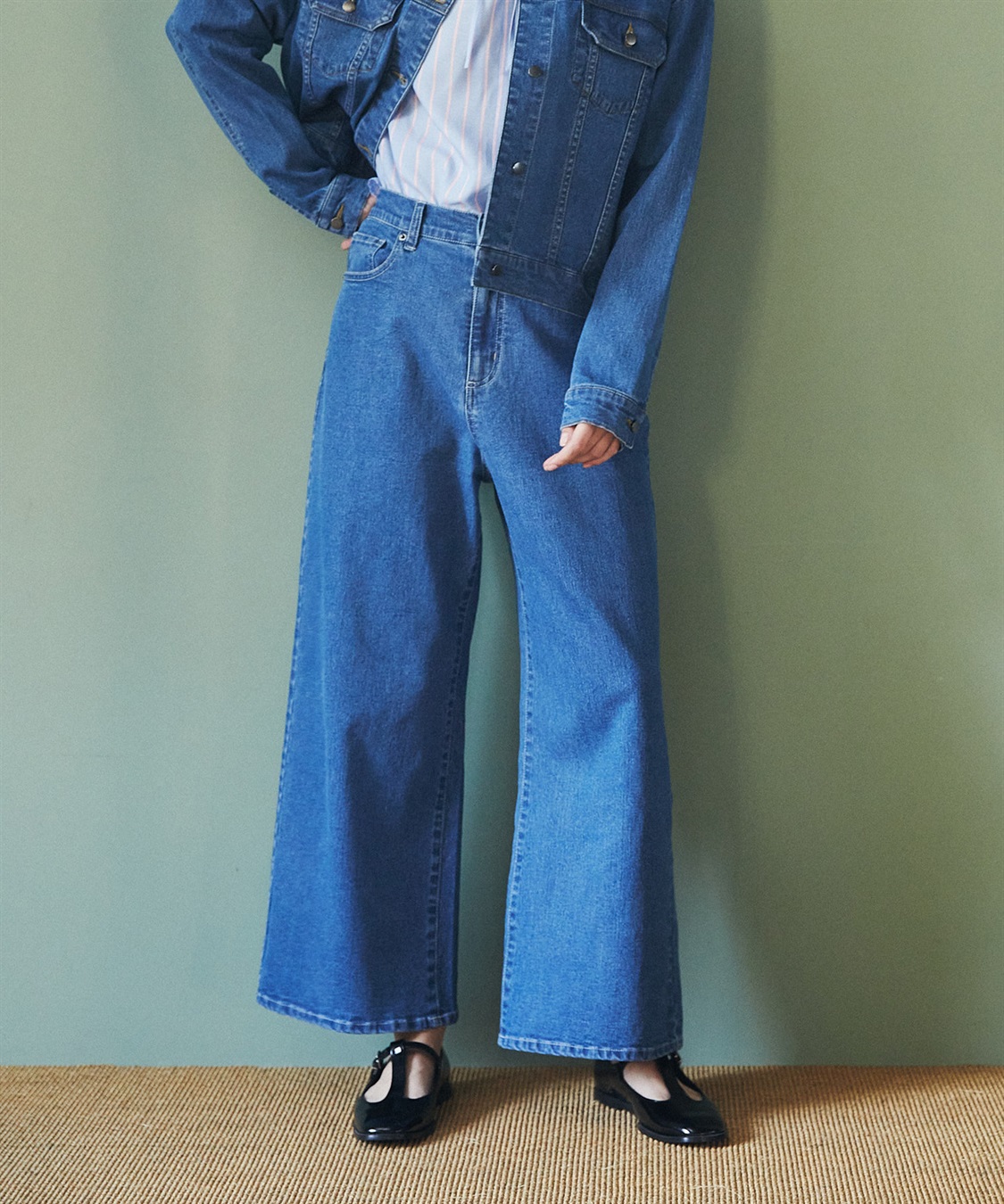 LE SOUK HOLIDAY ワイドデニムパンツ_main