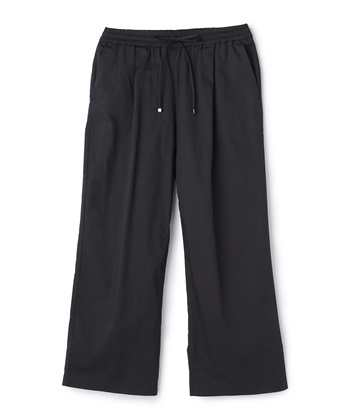 タックワイドパンツ(ブラック-M)