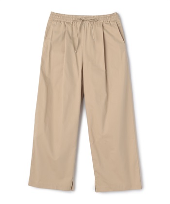 タックワイドパンツ(ベージュ-M)