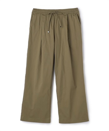 タックワイドパンツ(カーキ-M)