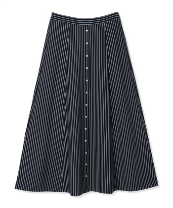 ストライプスカート(ネイビー-M)