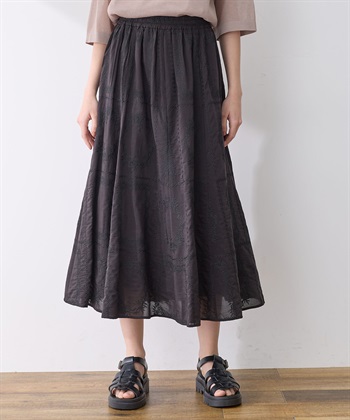 レーススカート(ブラック-M)