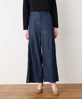 デニムカーゴパンツ(ネイビー-M)