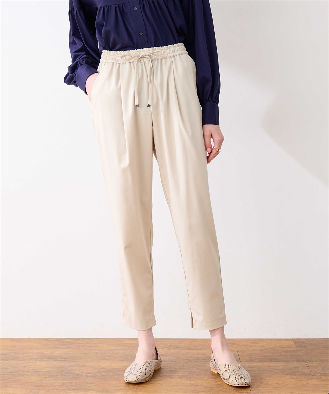 LE SOUK HOLIDAY タックテーパードパンツ_variation_2