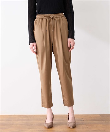 タックテーパードパンツ(モカ-S)