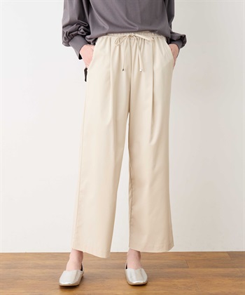 タックワイドパンツ(オフホワイト-M)