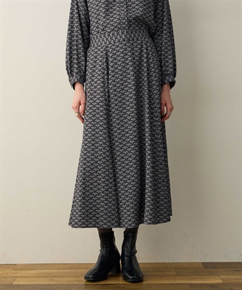 LE SOUK HOLIDAY 幾何学プリントAラインスカート_variationthumb_1