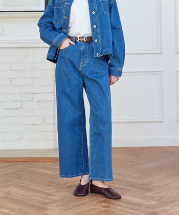 LE SOUK HOLIDAY ストレッチデニムワイドパンツ