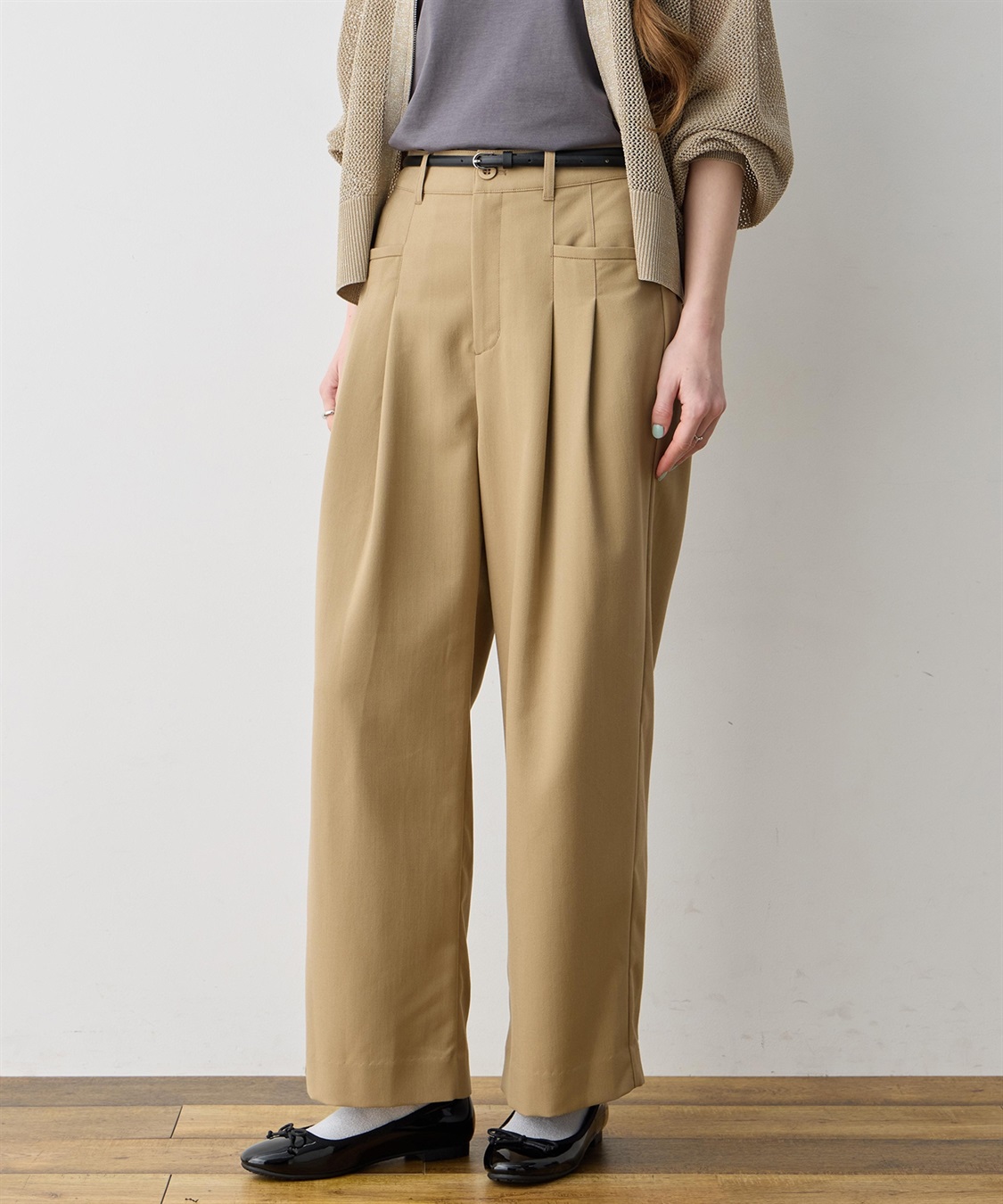 LE SOUK HOLIDAY タックチノパンツ【UVカット】【クーラータッチ】_variation_1