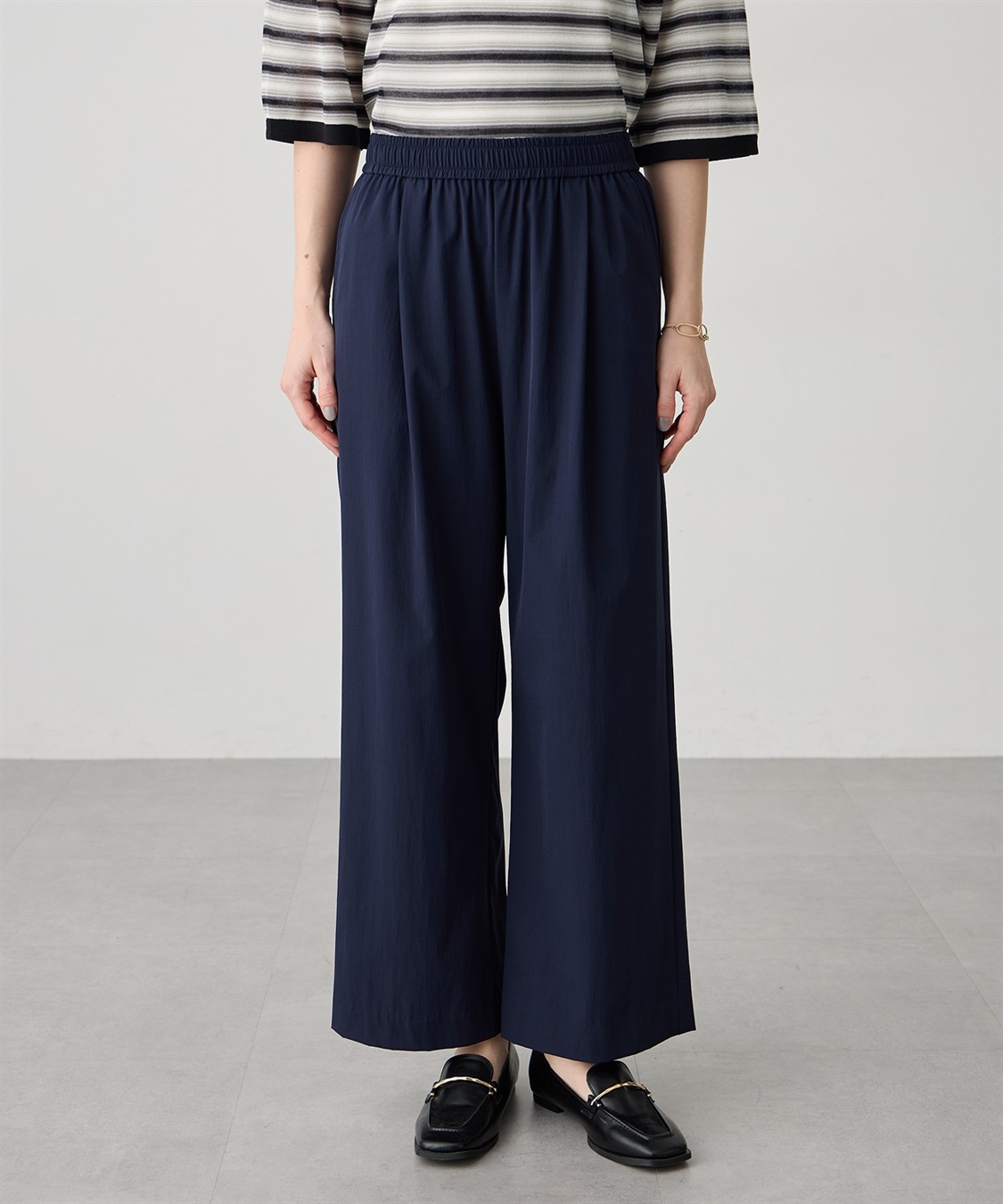 LE SOUK HOLIDAY ストレッチストレートパンツ【接触冷感・ウエストゴム】_variation_3