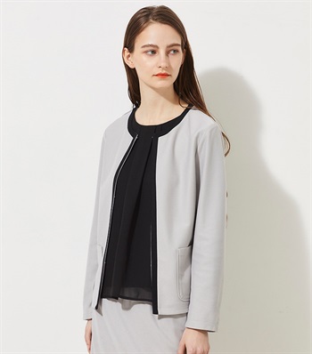 LE SOUK HOLIDAY ツイルノーカラージャケット_variationthumb_2