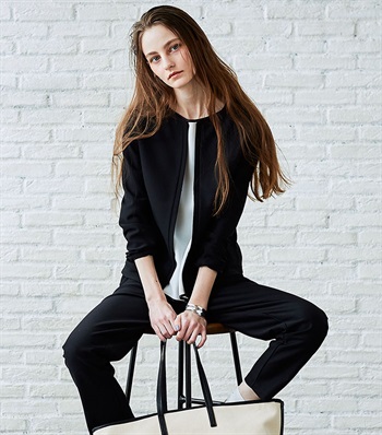 LE SOUK HOLIDAY ツイルノーカラージャケット_variationthumb_1