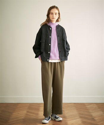 LE SOUK HOLIDAY KOEノーカラーデニムジャケット_variationthumb_1