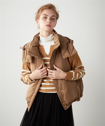 ダウンベスト(モカ-M)