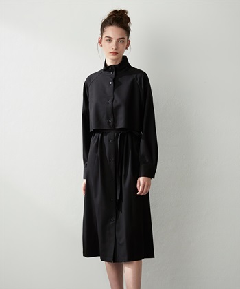 シャツコート(ブラック-Ｍ)