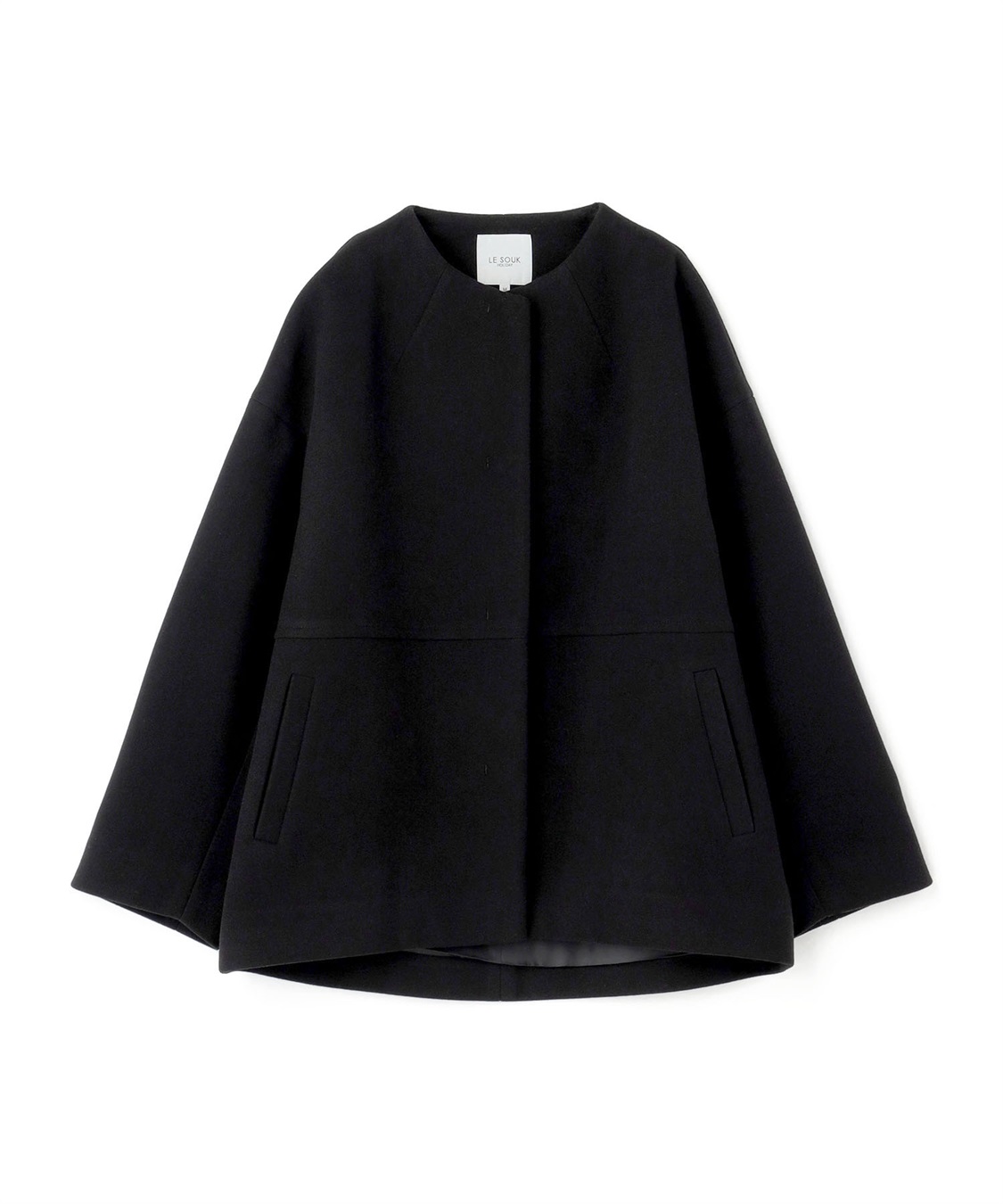 LE SOUK HOLIDAY ノーカラーショートコート_variation_2