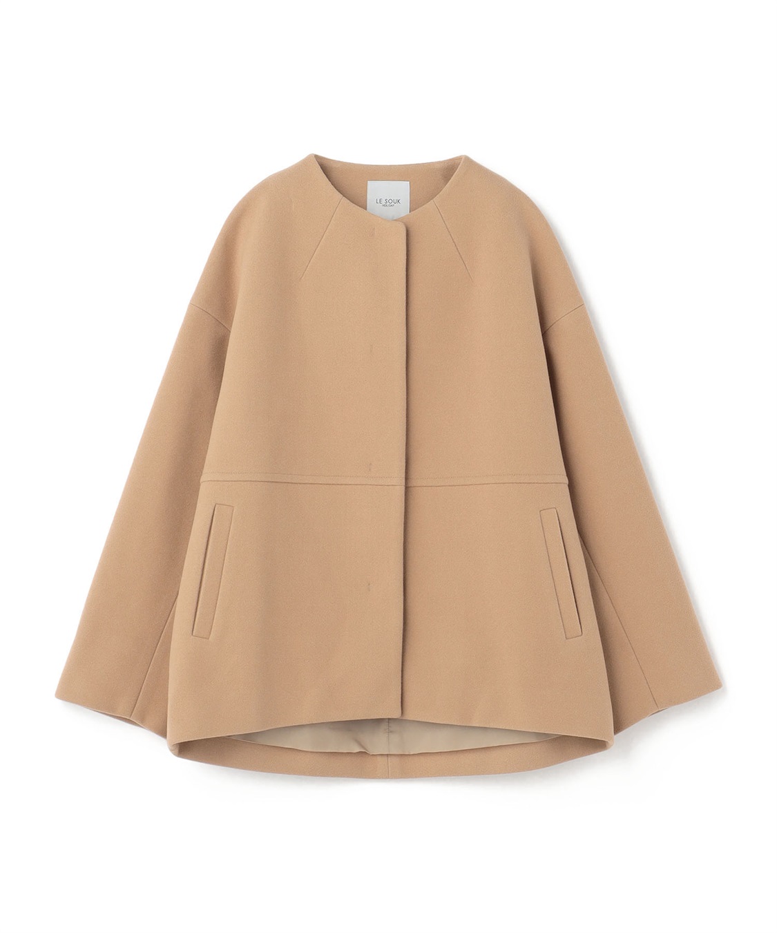 LE SOUK HOLIDAY ノーカラーショートコート_variation_4