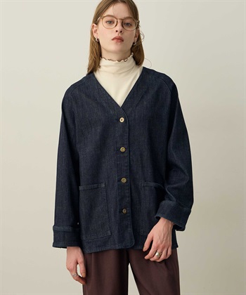 デニムカーデ(ネイビー-M)