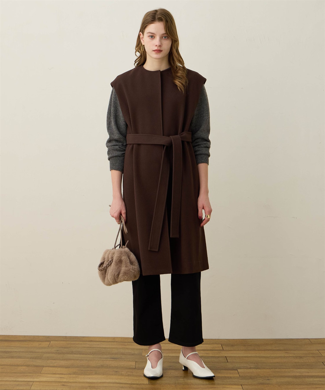 LE SOUK HOLIDAY フェイクウールジレ_variation_3