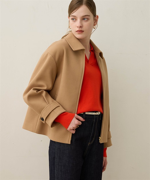 フェイクウールブルゾン LE SOUK HOLIDAY｜クロスプラス公式通販サイト