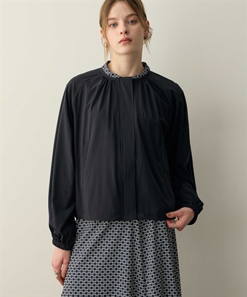 ギャザーブルゾン(ブラック-M)