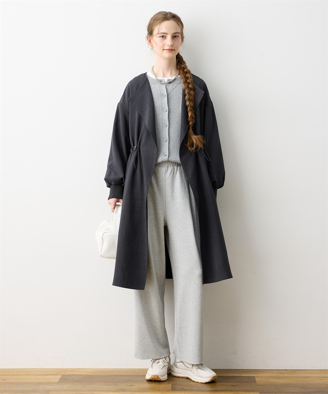 LE SOUK HOLIDAY 【WEB限定】リネンライクガウンロングコート_variation_1