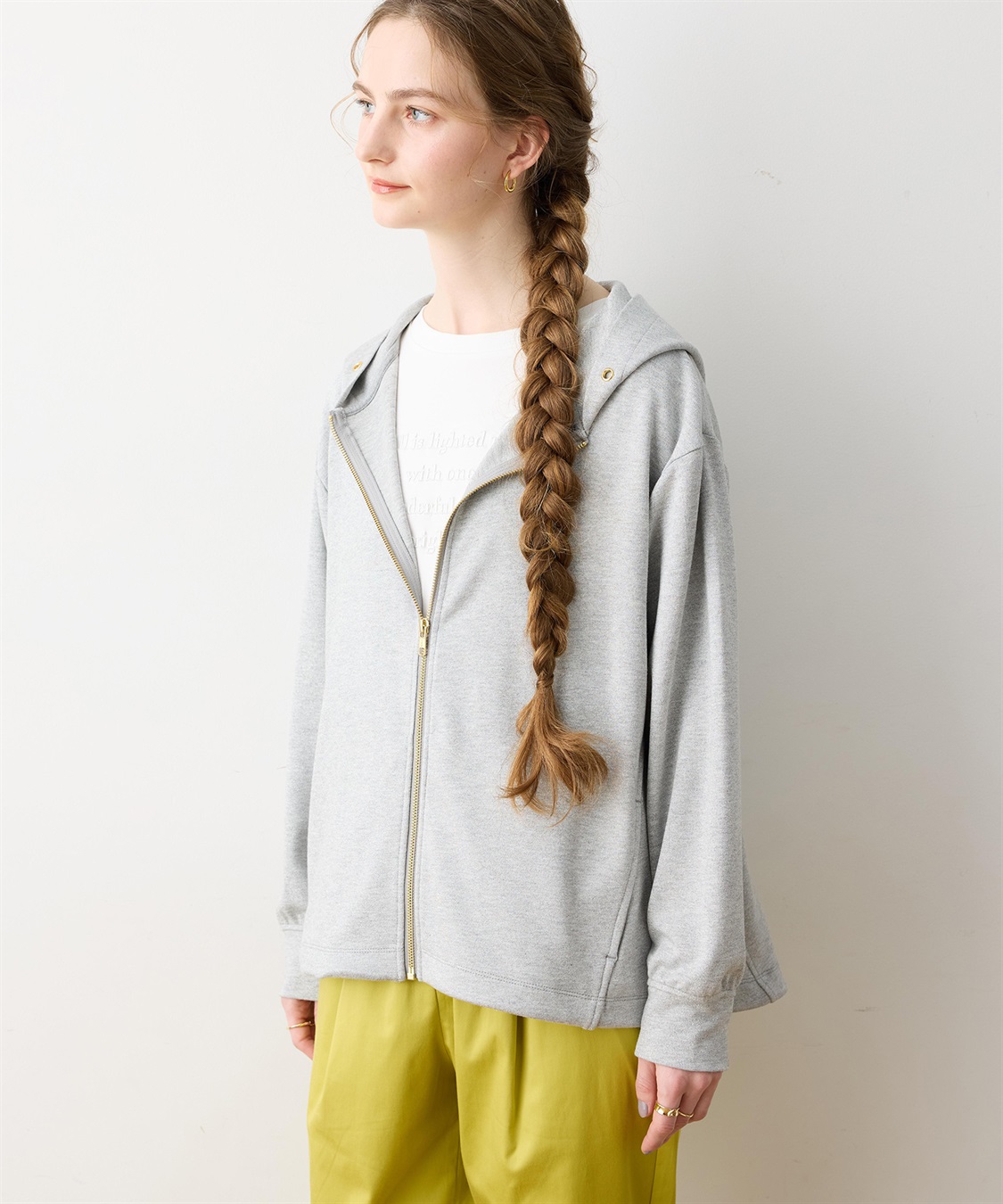 LE SOUK HOLIDAY ドロストジップパーカー_main