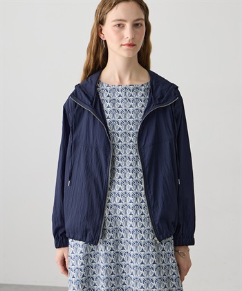 LE SOUK HOLIDAY シアーナイロンジップパーカー【接触冷感・UVカット】_variationthumb_2