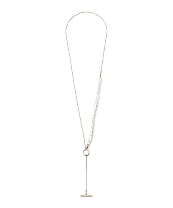 パールチェーンコンビネックレス(ゴールド-FREE)