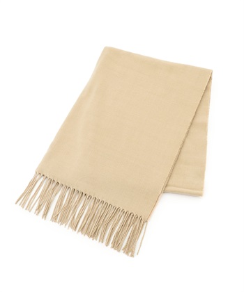 カシミヤタッチストール(ベージュ-フリー)