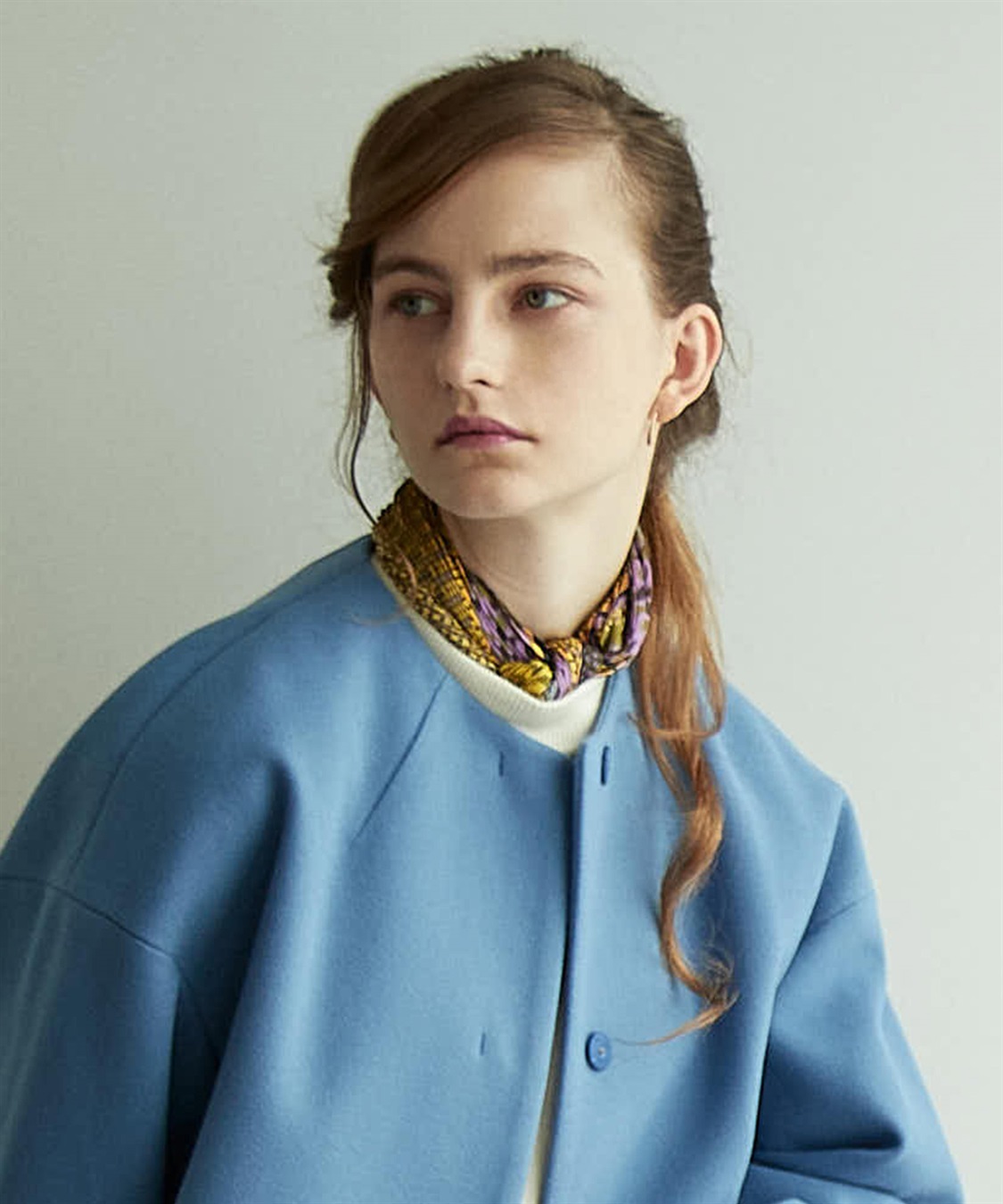 LE SOUK HOLIDAY プリントプリーツスカーフ_main