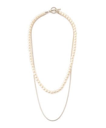 パールネックレス(ゴールド-フリー)