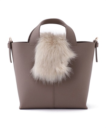 ファーコンビバッグ(モカ-フリー)