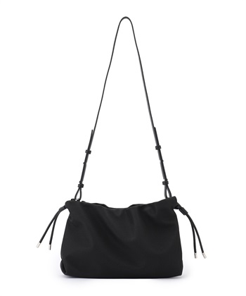 ナイロンミニショルダーバッグ(ブラック-フリー)