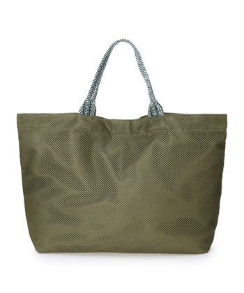 メッシュトートBAG(カーキ-フリー)