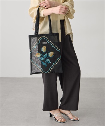 LE SOUK HOLIDAY 【CASSELINI】チュール刺しゅうトートバッグ_variationthumb_2