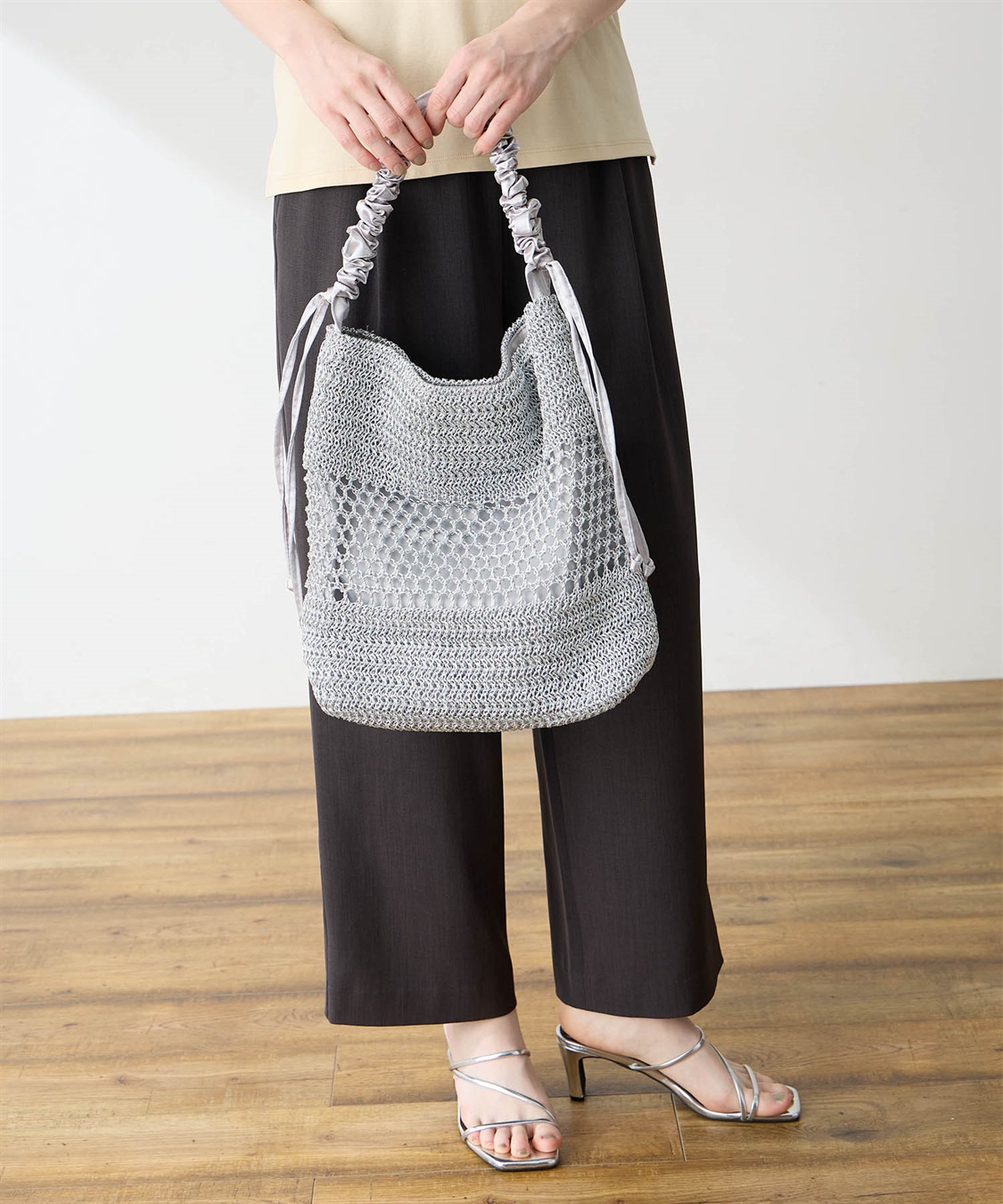 LE SOUK HOLIDAY ラメメッシュバッグ_variation_2