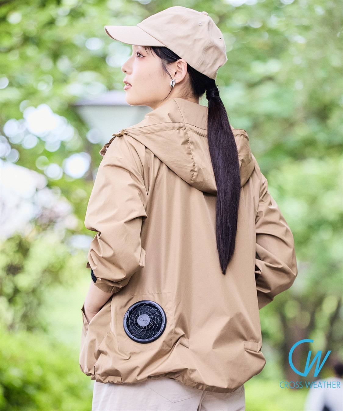 サンバリア100 マウンテンパーカー ベージュ 洗濯可能⭐︎サンバリア