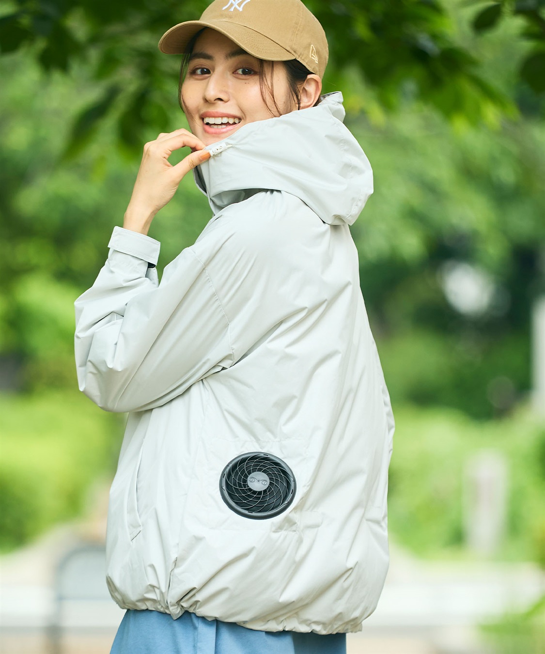 CROSS FUNCTION 空調服(R)  晴雨兼用冷感UVマウンテンパーカー_main