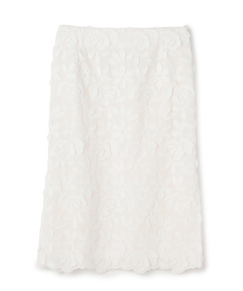 カットフラワータックスカート(オフホワイト-9号)