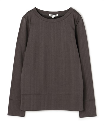 【TIME SALE】ランダムストライプ長袖プルオーバー(チャコールグレー-9号)