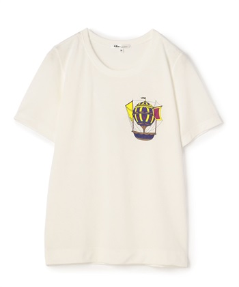 【TIME SALE】プリントTシャツ(オフホワイト-9号)