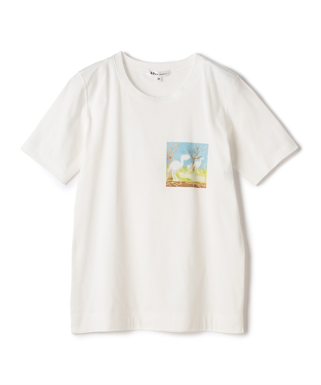 49AV JUNKO SHIMADA イラストプリント半袖Tシャツ_variation_1