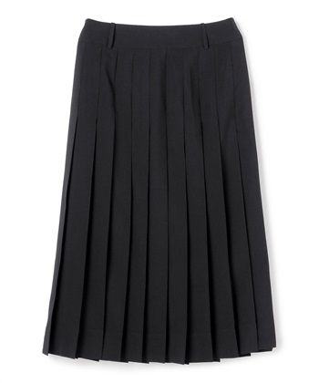 ドライポプリンプリーツスカート(ブラック-9号)