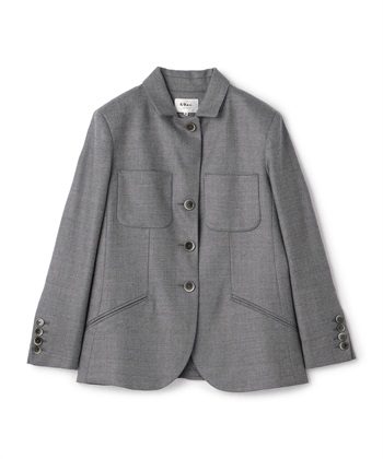 ボタンアップジャケット(グレー-9号)