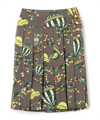 TIME SALE】バルーンプリントプリーツスカート 49AV JUNKO SHIMADA