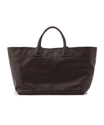 【TIME SALE】カウレザー横長トート(モカ-フリー)